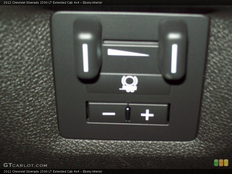 Ebony Interior Controls for the 2012 Chevrolet Silverado 1500 LT Extended Cab 4x4 #54281651