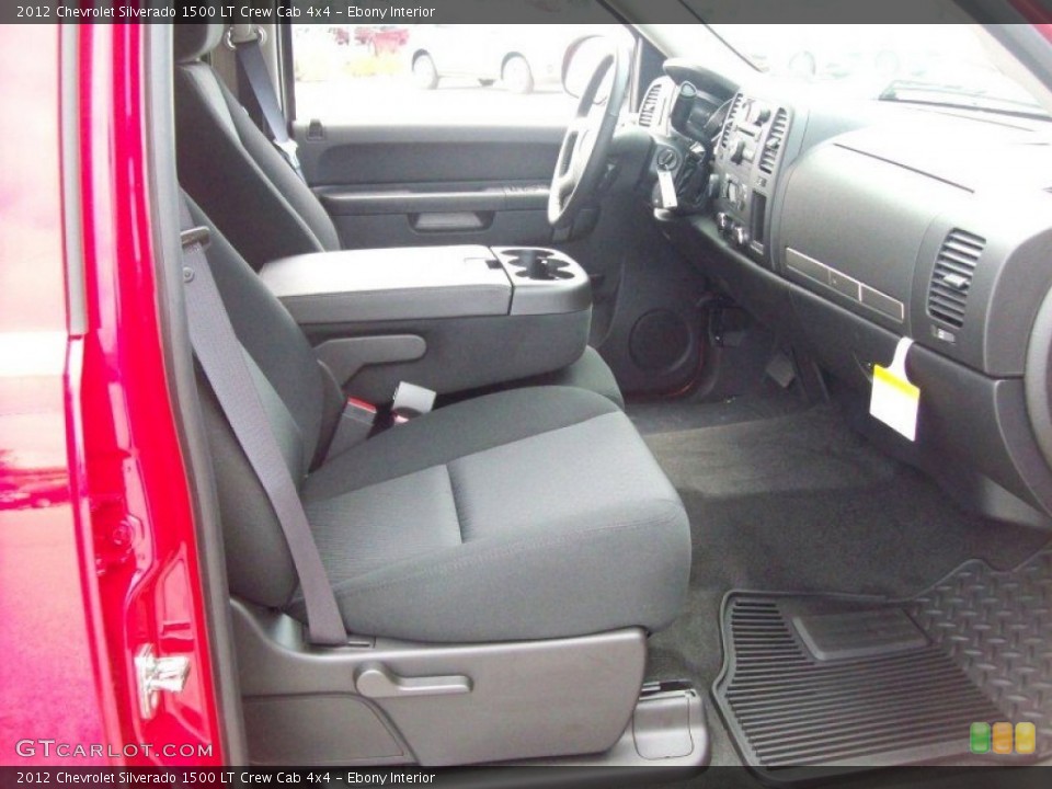 Ebony Interior Photo for the 2012 Chevrolet Silverado 1500 LT Crew Cab 4x4 #54281741