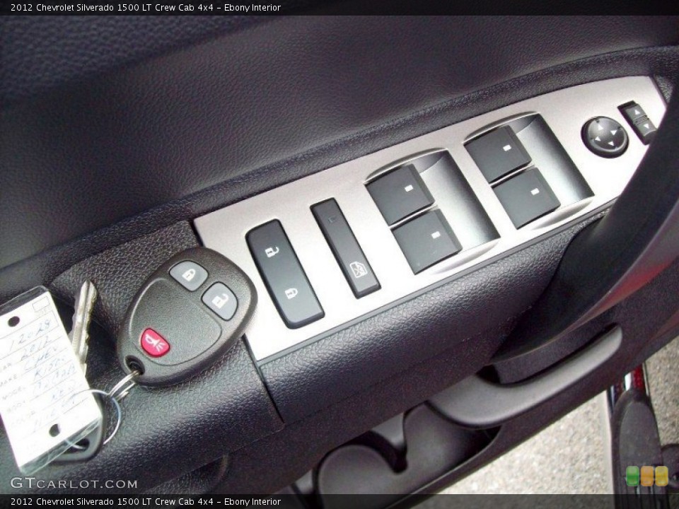 Ebony Interior Controls for the 2012 Chevrolet Silverado 1500 LT Crew Cab 4x4 #54281750