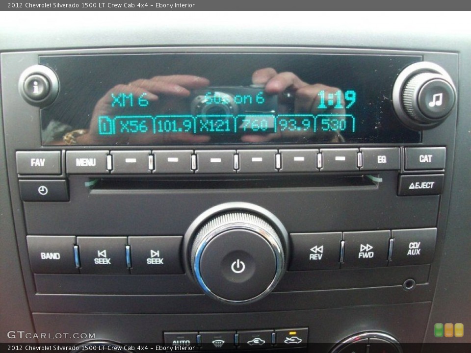 Ebony Interior Audio System for the 2012 Chevrolet Silverado 1500 LT Crew Cab 4x4 #54281769