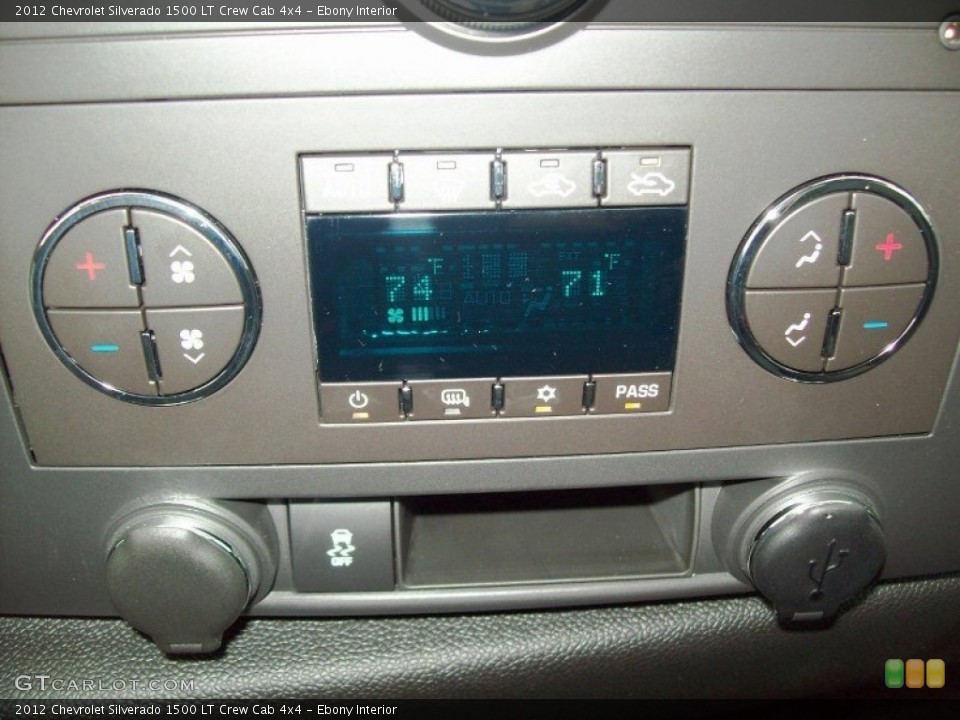Ebony Interior Controls for the 2012 Chevrolet Silverado 1500 LT Crew Cab 4x4 #54281783
