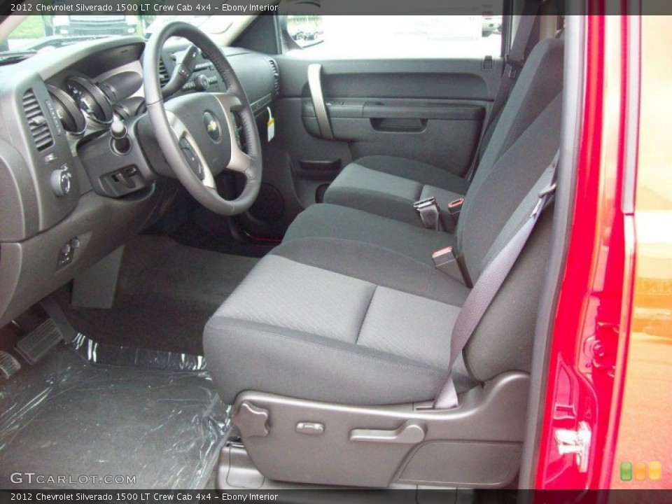 Ebony Interior Photo for the 2012 Chevrolet Silverado 1500 LT Crew Cab 4x4 #54281868