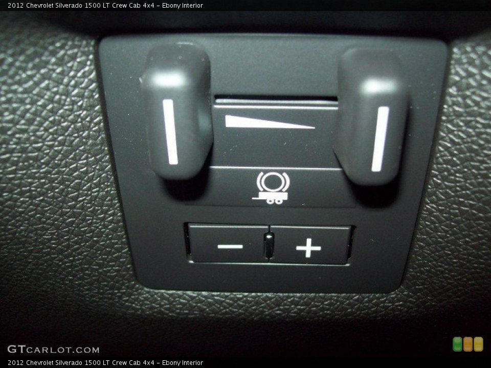 Ebony Interior Controls for the 2012 Chevrolet Silverado 1500 LT Crew Cab 4x4 #54281951