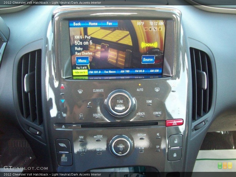 Light Neutral/Dark Accents Interior Controls for the 2012 Chevrolet Volt Hatchback #54282074