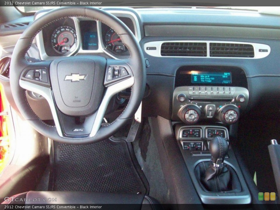 Black Interior Dashboard for the 2012 Chevrolet Camaro SS/RS Convertible #54282578