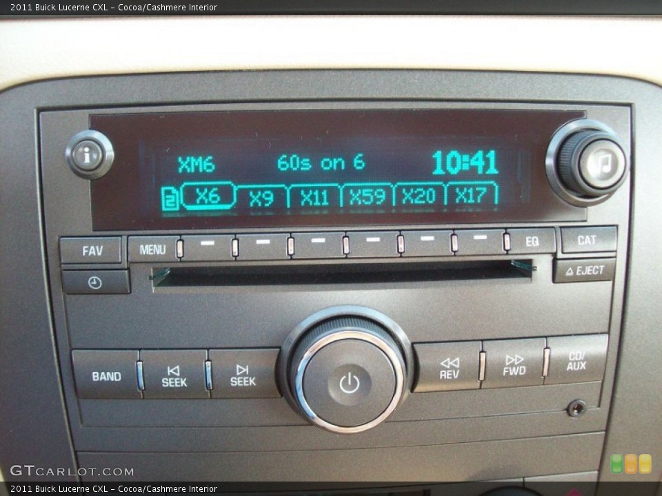 Cocoa/Cashmere Interior Audio System for the 2011 Buick Lucerne CXL #54282944