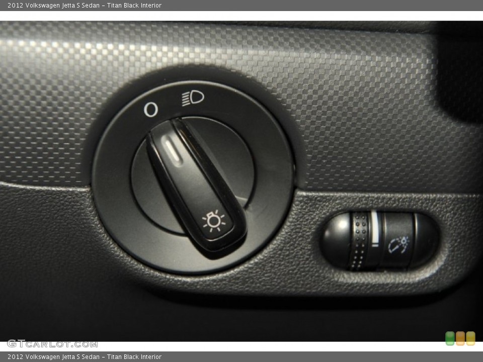 Titan Black Interior Controls for the 2012 Volkswagen Jetta S Sedan #54283217