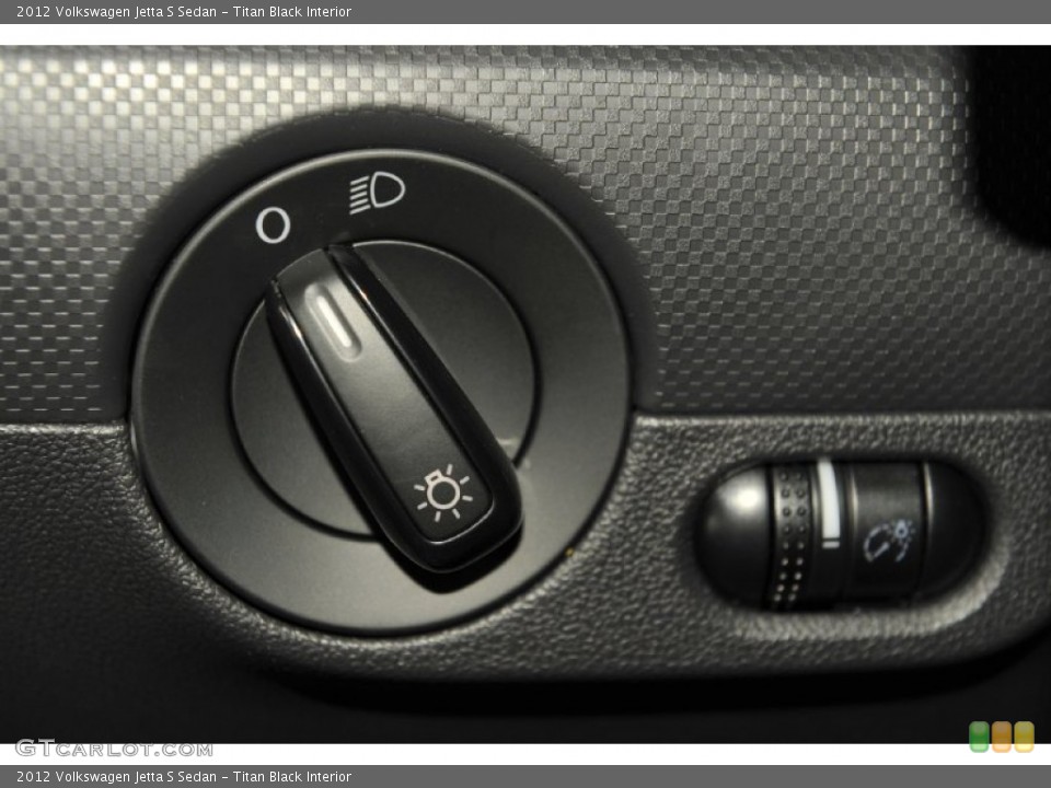 Titan Black Interior Controls for the 2012 Volkswagen Jetta S Sedan #54283463