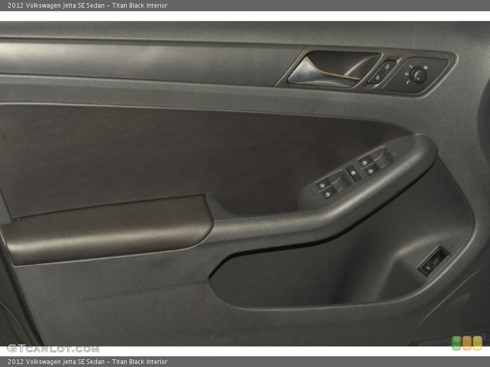 Titan Black Interior Door Panel for the 2012 Volkswagen Jetta SE Sedan #54283673
