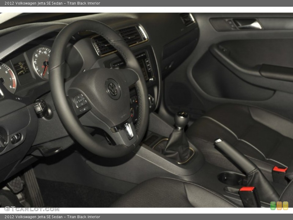 Titan Black Interior Photo for the 2012 Volkswagen Jetta SE Sedan #54283682
