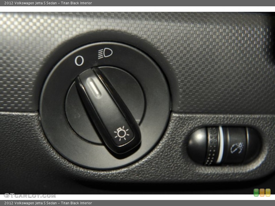 Titan Black Interior Controls for the 2012 Volkswagen Jetta S Sedan #54284066