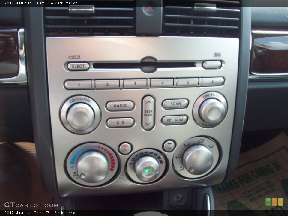 Black Interior Controls for the 2012 Mitsubishi Galant ES #54284939