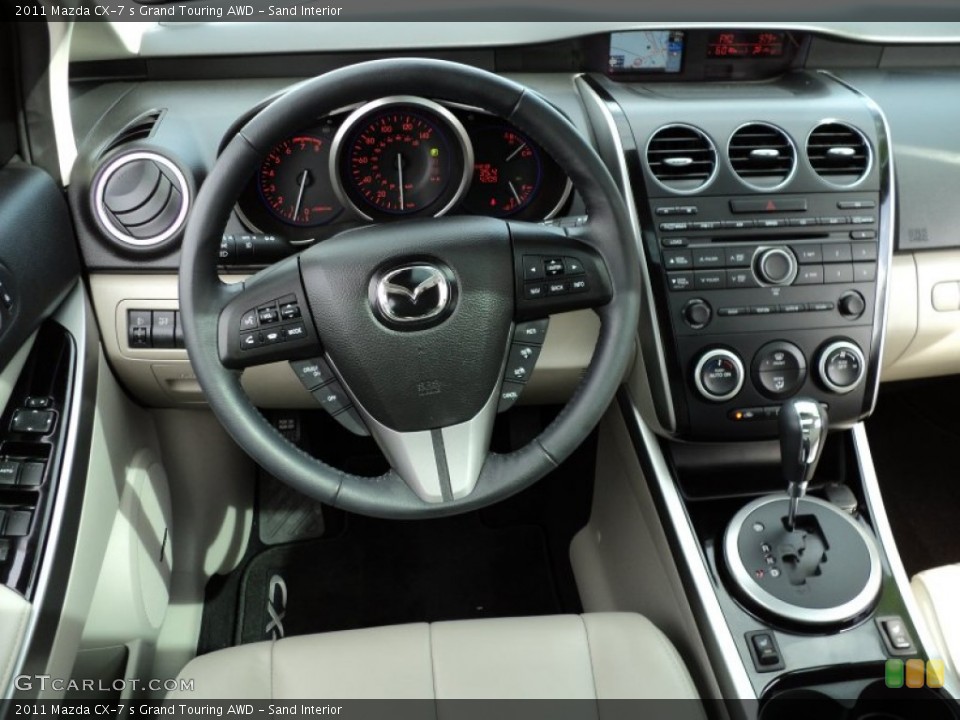 Sand Interior Dashboard for the 2011 Mazda CX-7 s Grand Touring AWD #54285803