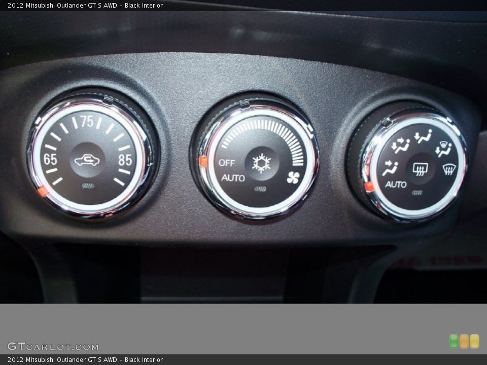 Black Interior Controls for the 2012 Mitsubishi Outlander GT S AWD #54285857