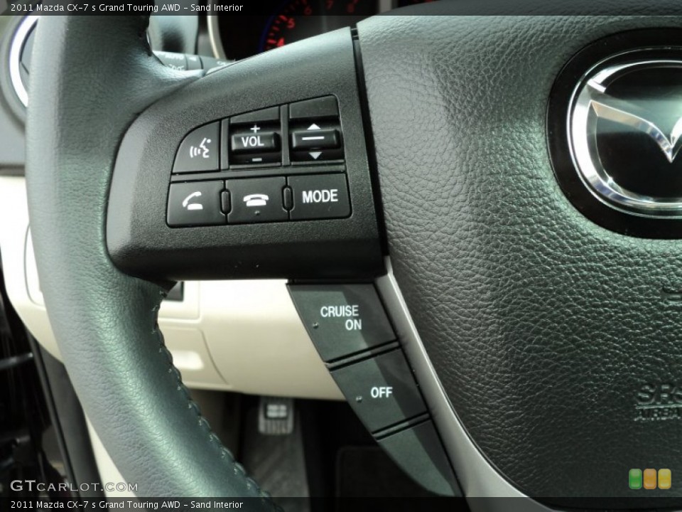 Sand Interior Controls for the 2011 Mazda CX-7 s Grand Touring AWD #54285905
