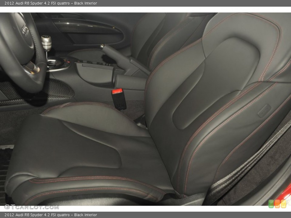 Black Interior Photo for the 2012 Audi R8 Spyder 4.2 FSI quattro #54287339