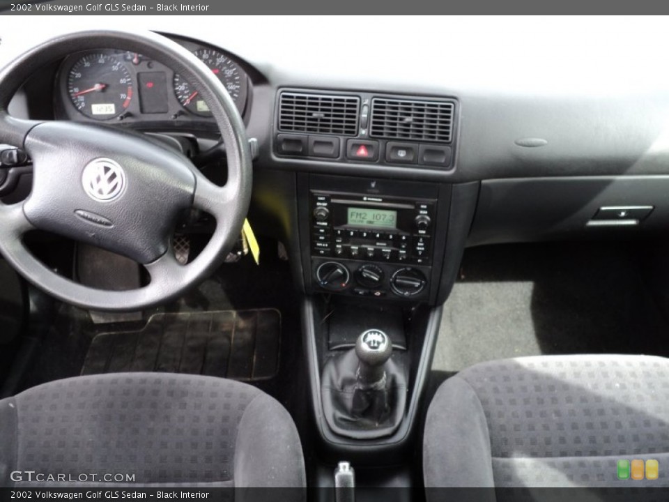 Black Interior Dashboard for the 2002 Volkswagen Golf GLS Sedan #54288290
