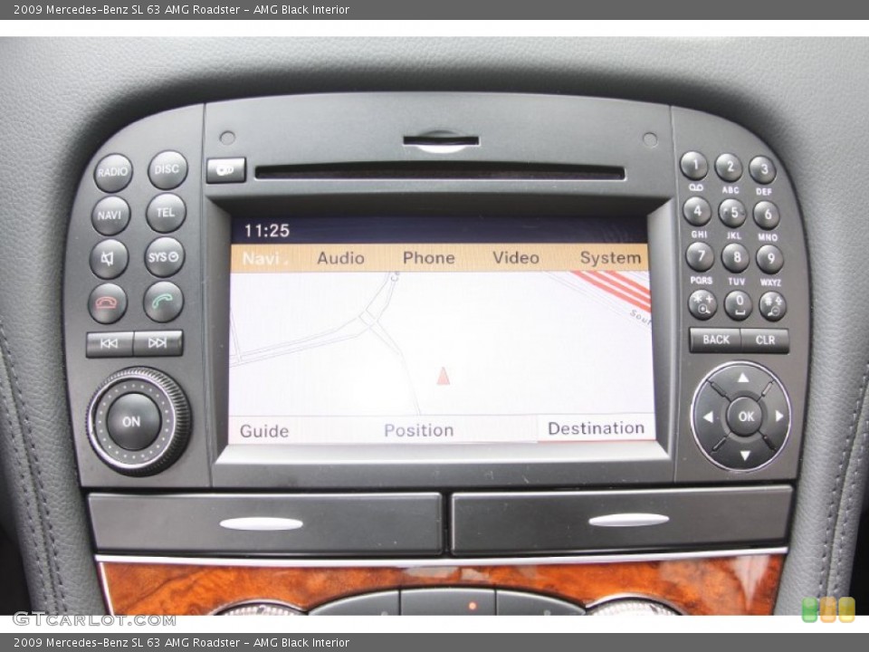 AMG Black Interior Navigation for the 2009 Mercedes-Benz SL 63 AMG Roadster #54289827