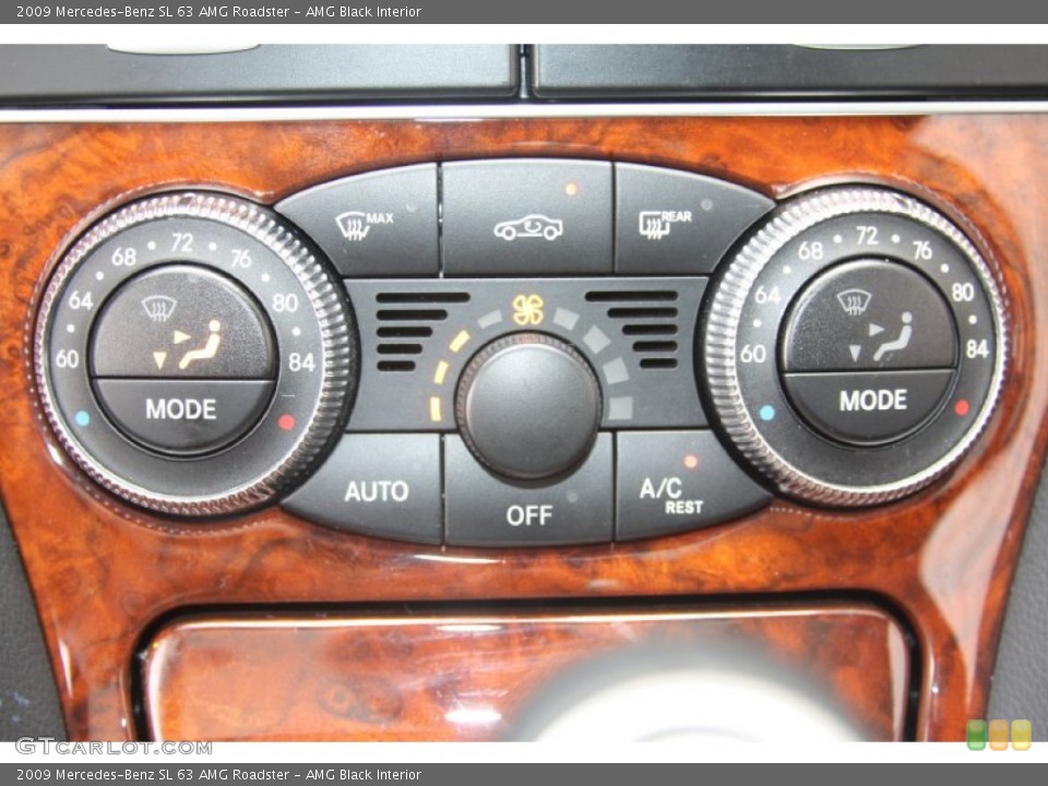 AMG Black Interior Controls for the 2009 Mercedes-Benz SL 63 AMG Roadster #54289836