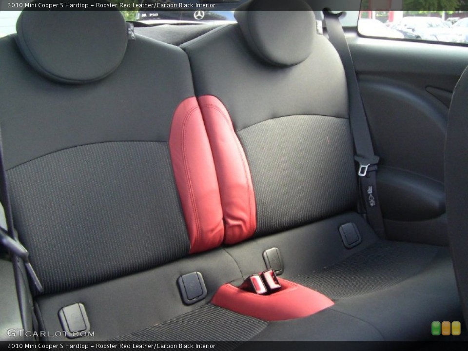 Rooster Red Leather/Carbon Black Interior Photo for the 2010 Mini Cooper S Hardtop #54291482