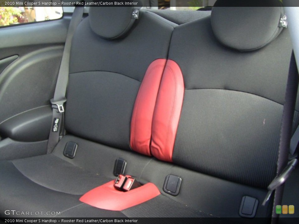 Rooster Red Leather/Carbon Black Interior Photo for the 2010 Mini Cooper S Hardtop #54291491