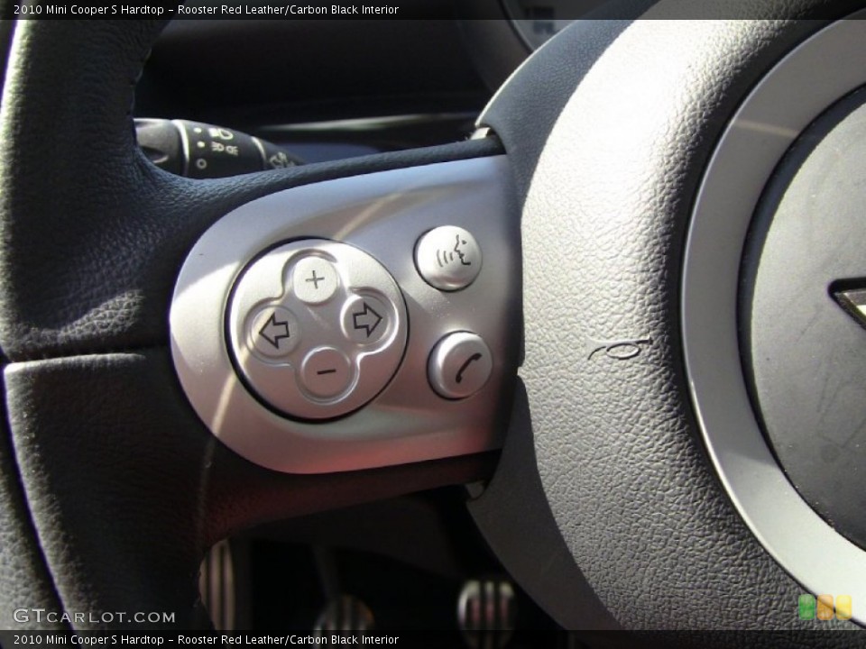 Rooster Red Leather/Carbon Black Interior Controls for the 2010 Mini Cooper S Hardtop #54291521