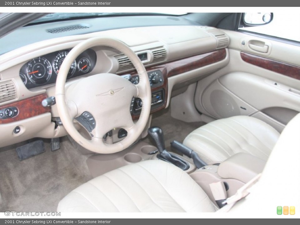 Sandstone Interior Prime Interior for the 2001 Chrysler Sebring LXi Convertible #54292562