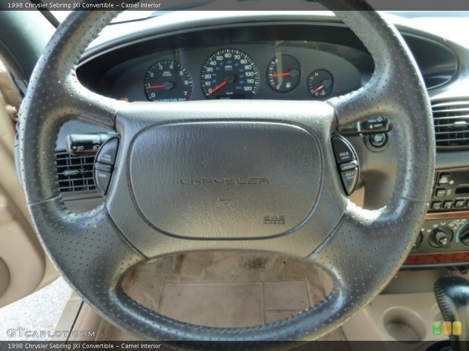 Camel Interior Steering Wheel for the 1998 Chrysler Sebring JXi Convertible #54293246