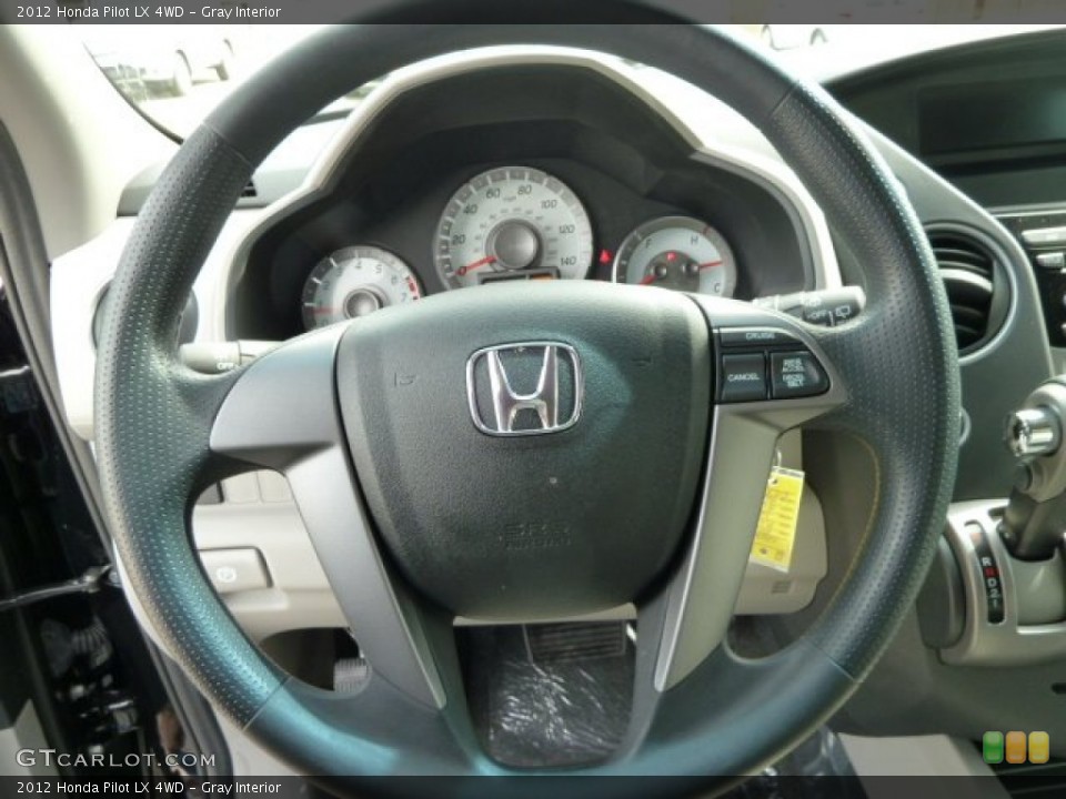 Gray Interior Steering Wheel for the 2012 Honda Pilot LX 4WD #54293870