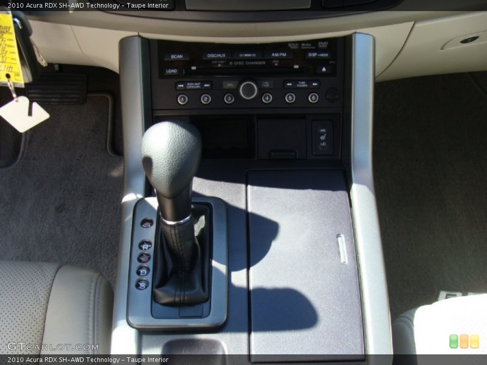 Taupe Interior Transmission for the 2010 Acura RDX SH-AWD Technology #54293969