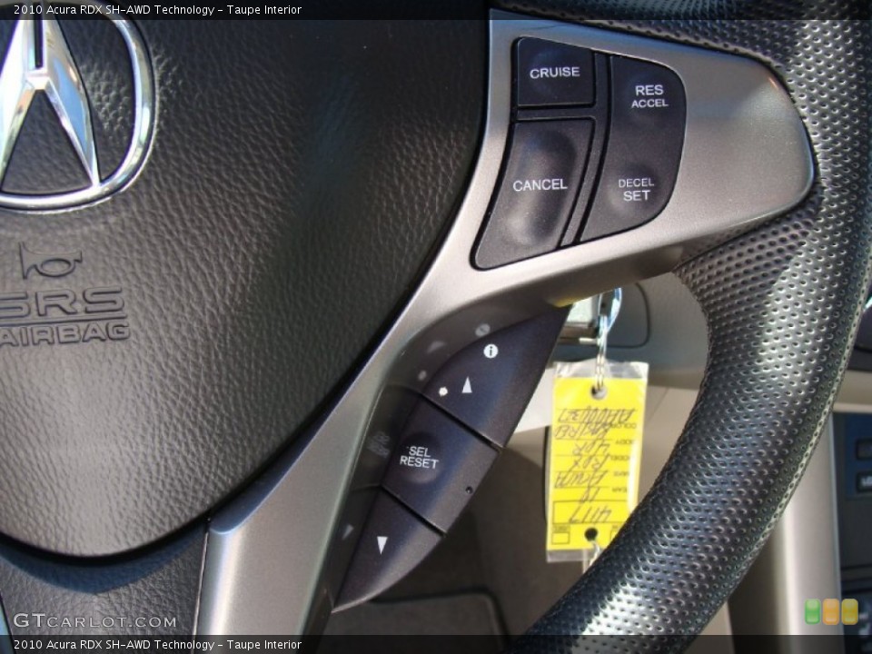 Taupe Interior Controls for the 2010 Acura RDX SH-AWD Technology #54293990