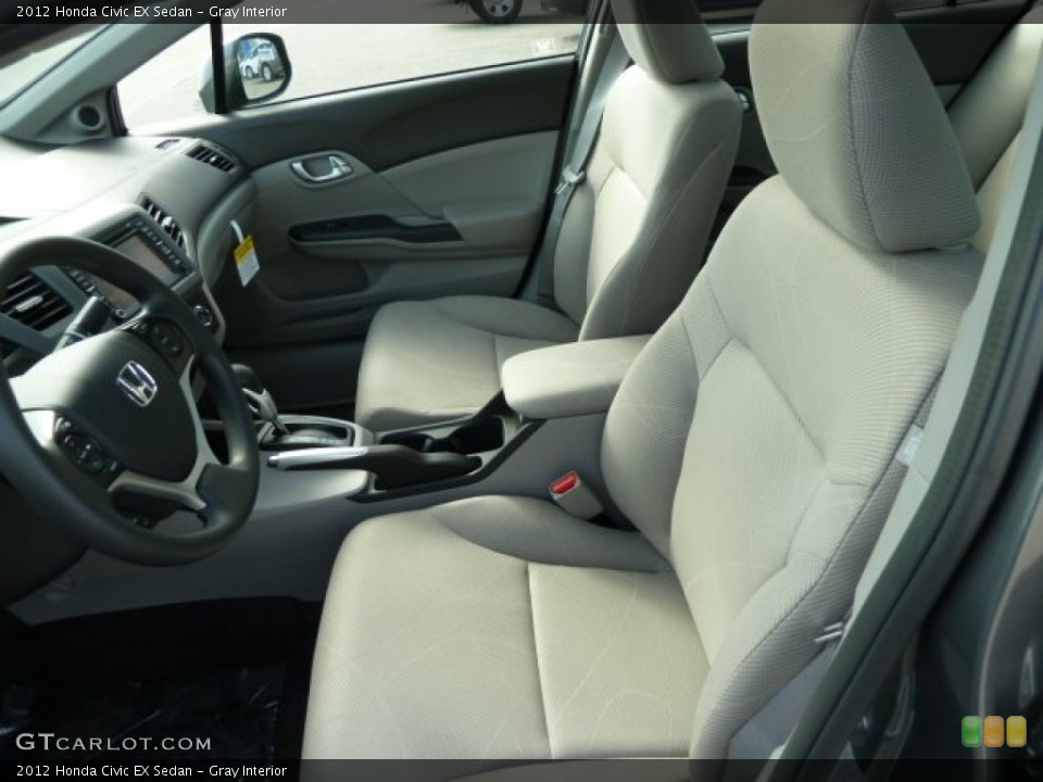 Gray Interior Photo for the 2012 Honda Civic EX Sedan #54294122