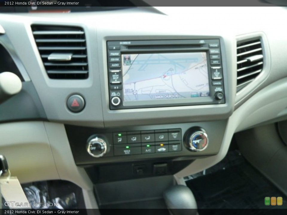 Gray Interior Navigation for the 2012 Honda Civic EX Sedan #54294182