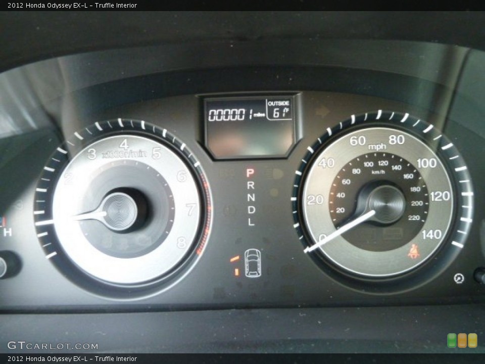 Truffle Interior Gauges for the 2012 Honda Odyssey EX-L #54294365