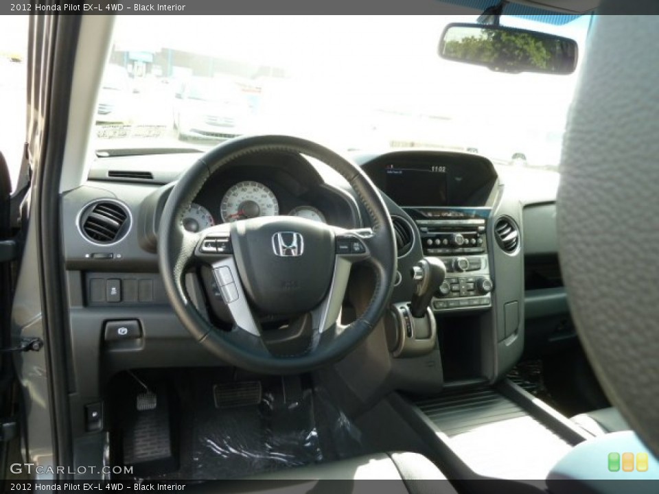 Black Interior Dashboard for the 2012 Honda Pilot EX-L 4WD #54294525