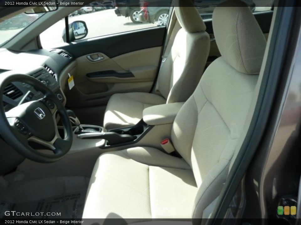 Beige Interior Photo for the 2012 Honda Civic LX Sedan #54294696