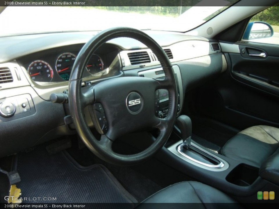 Ebony Black Interior Dashboard for the 2008 Chevrolet Impala SS #54296175