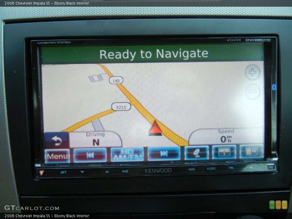 Ebony Black Interior Navigation for the 2008 Chevrolet Impala SS #54296247