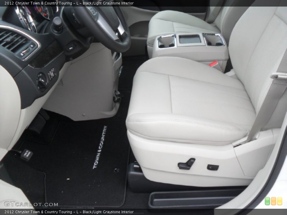 Black/Light Graystone Interior Photo for the 2012 Chrysler Town & Country Touring - L #54297072