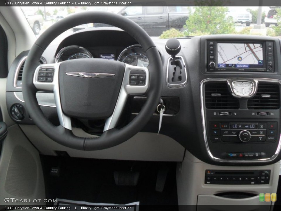 Black/Light Graystone Interior Dashboard for the 2012 Chrysler Town & Country Touring - L #54297151