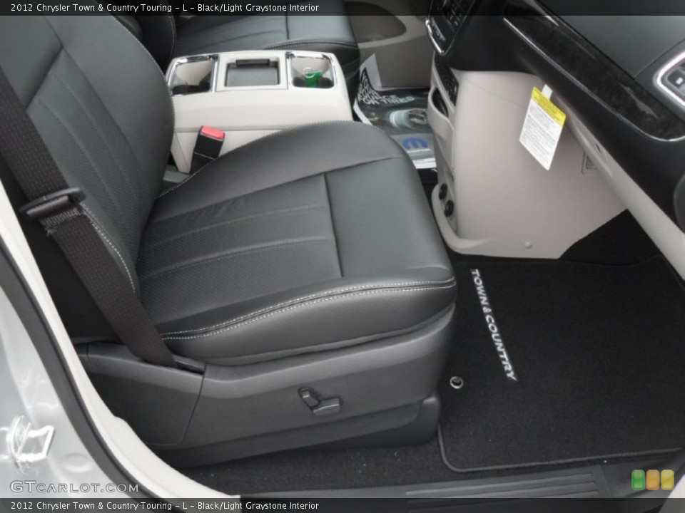 Black/Light Graystone Interior Photo for the 2012 Chrysler Town & Country Touring - L #54297468