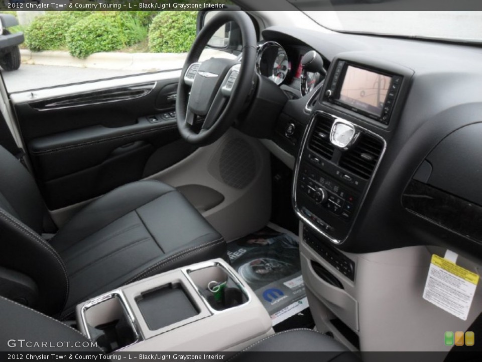 Black/Light Graystone Interior Photo for the 2012 Chrysler Town & Country Touring - L #54297477