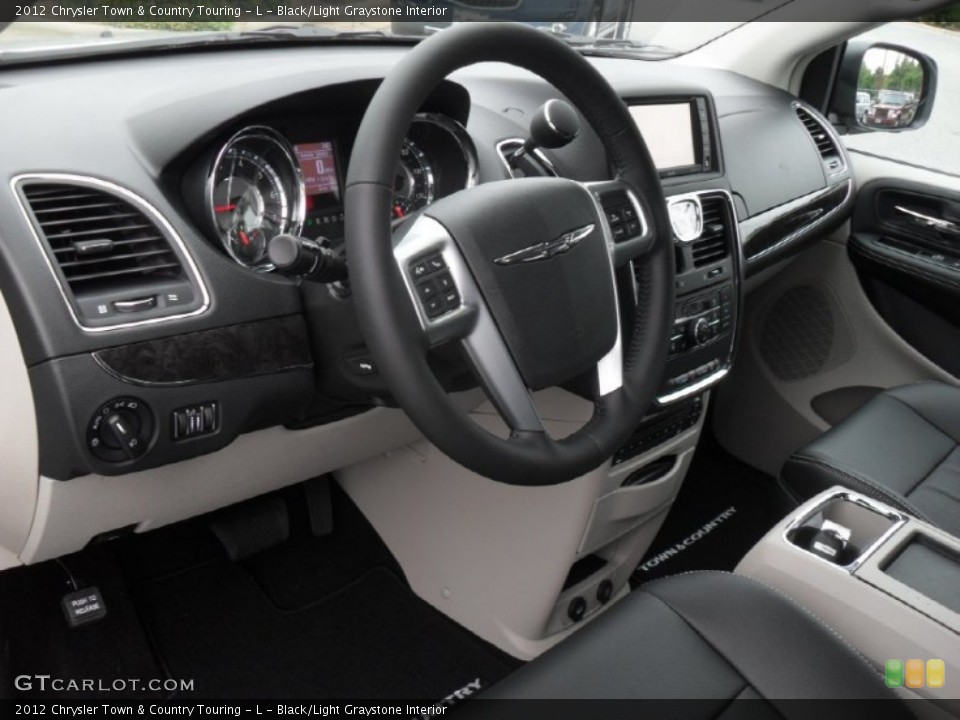 Black/Light Graystone Interior Prime Interior for the 2012 Chrysler Town & Country Touring - L #54297522