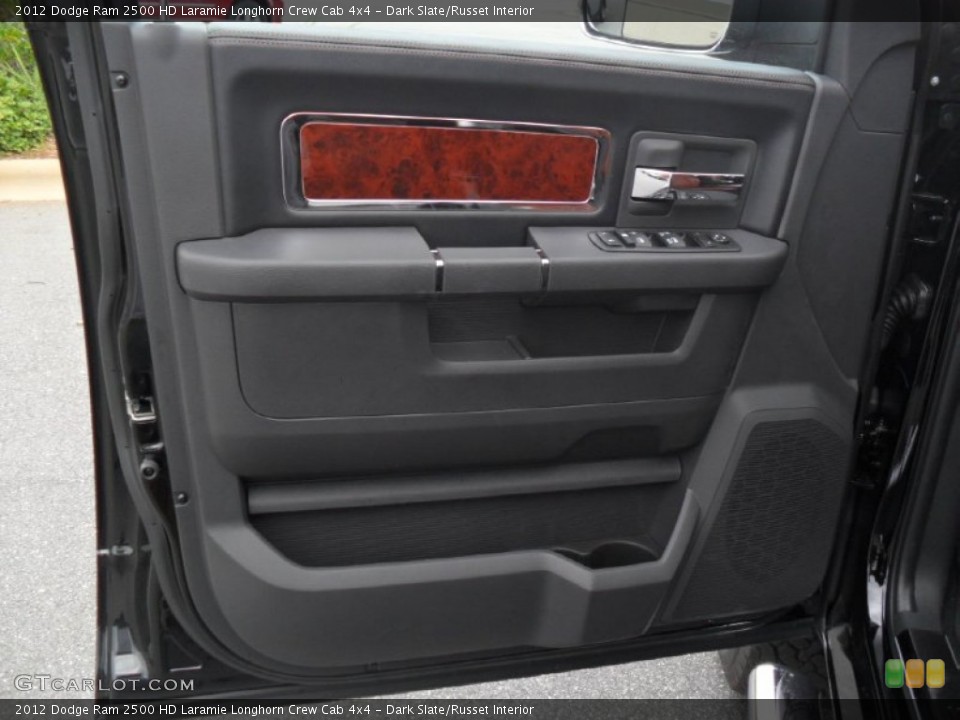 Dark Slate/Russet Interior Door Panel for the 2012 Dodge Ram 2500 HD Laramie Longhorn Crew Cab 4x4 #54298254