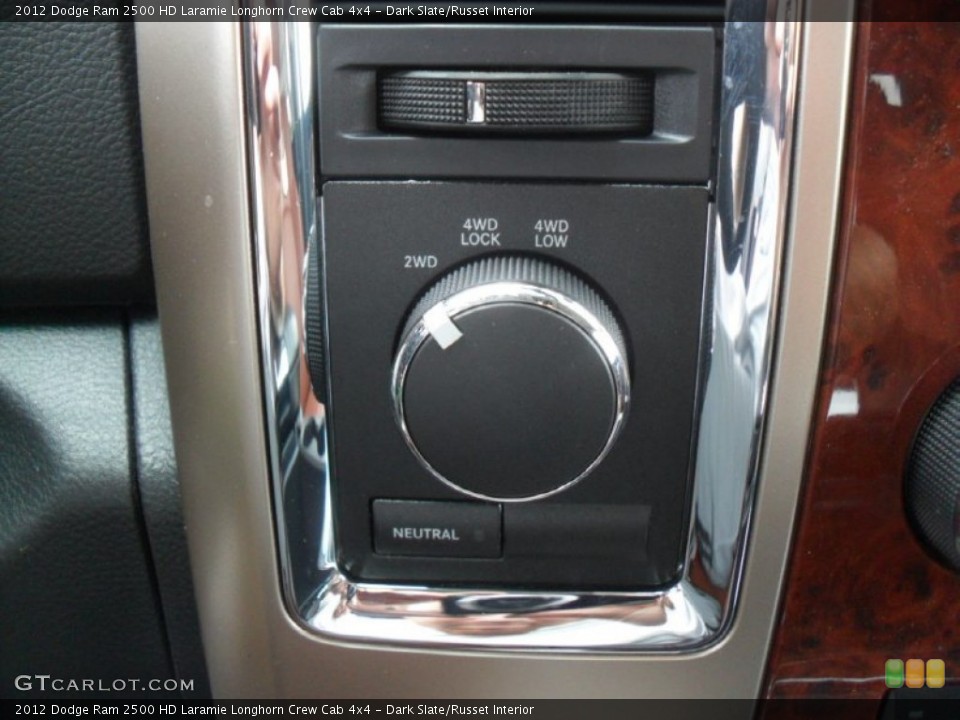 Dark Slate/Russet Interior Controls for the 2012 Dodge Ram 2500 HD Laramie Longhorn Crew Cab 4x4 #54298263