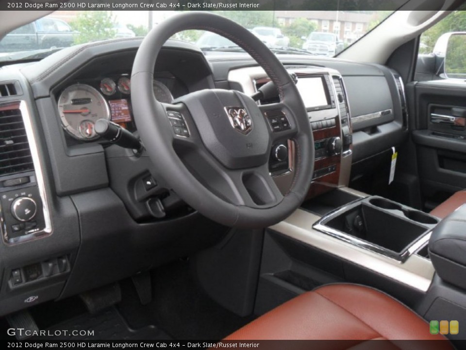 Dark Slate/Russet Interior Photo for the 2012 Dodge Ram 2500 HD Laramie Longhorn Crew Cab 4x4 #54298407