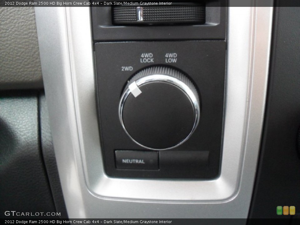 Dark Slate/Medium Graystone Interior Controls for the 2012 Dodge Ram 2500 HD Big Horn Crew Cab 4x4 #54298494
