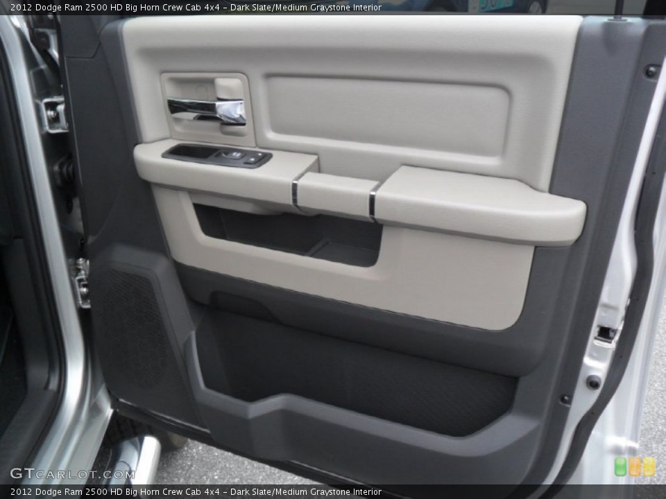 Dark Slate/Medium Graystone Interior Door Panel for the 2012 Dodge Ram 2500 HD Big Horn Crew Cab 4x4 #54298599