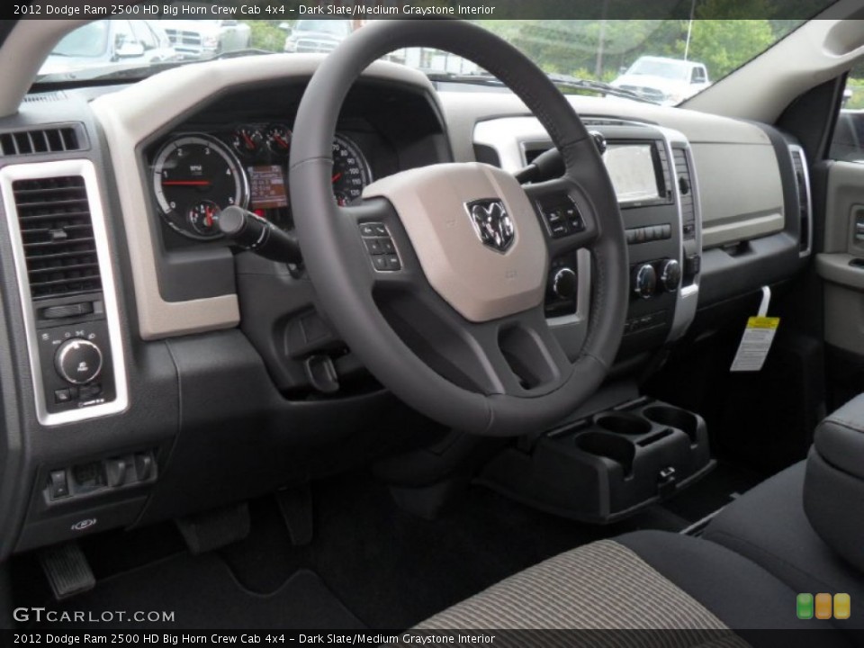 Dark Slate/Medium Graystone Interior Photo for the 2012 Dodge Ram 2500 HD Big Horn Crew Cab 4x4 #54298635