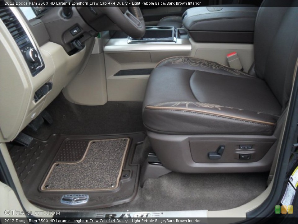 Light Pebble Beige/Bark Brown Interior Photo for the 2012 Dodge Ram 3500 HD Laramie Longhorn Crew Cab 4x4 Dually #54298701
